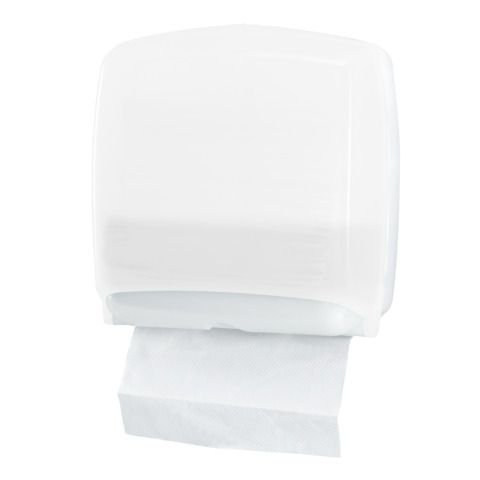 Distributore mini di carta asciugamani in fazzoletti Hylab in PPL con capacit 300 foglietti bianco - U-FO/2-ECOS