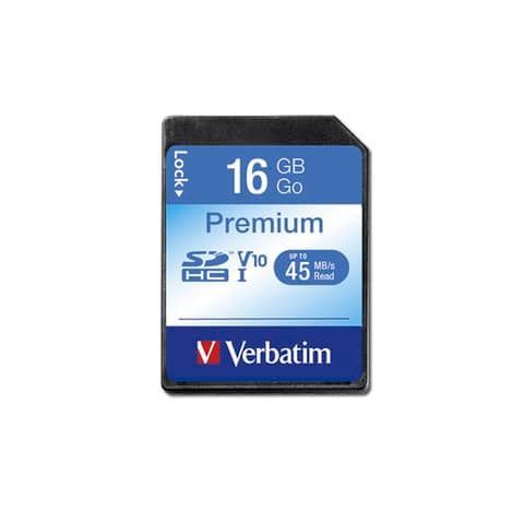 Flash Memory Card SDHC Verbatim 16 GB  43962