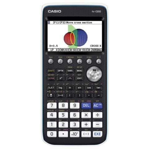 Calcolatrice grafica Casio nera senza CAS con oltre 65.000 colori Ammessa alla Maturit  - FX-CG50-W-EH