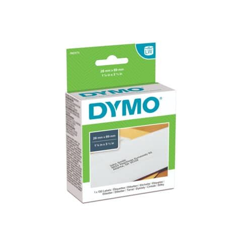Rotolo da 130 etichette Dymo LabelWriter indirizzi std.  28x89 mm bianco 1983173