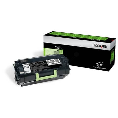 Toner return program 522 Lexmark nero  52D2000