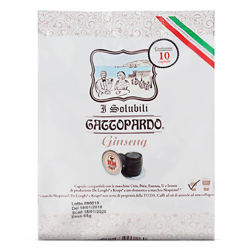 BLUE FARM | Nestlé. Nespresso. Ginseng. Compatible capsules &quot;Toda&quot; in packs of 16 pieces.