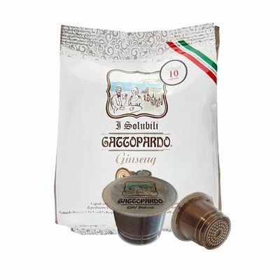 BLUE FARM | Nestlé. Nespresso. Ginseng. Compatible capsules "Toda" in packs of 16 pieces.
