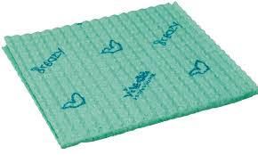 BLUE FARM | Vileda Professional. Luftiges Mikrofasertuch und Novolon®-Beutel. 35 x 35 cm. Set 25 Stück