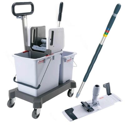 BLUE FARM | Vileda Professional. UltraSpeed ​​Pro - Double Bucket Floor Cleaning Systems