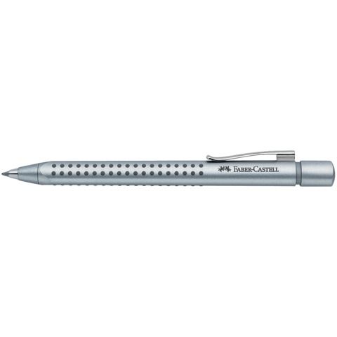 Penna a sfera a scatto Faber-Castell Grip 2011 XB argento 144111