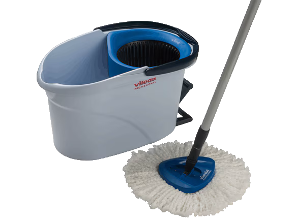 BLUE FARM | Vileda Professional. Floor cleaning: UltraSpin Mini System (pedal-operated rotary)