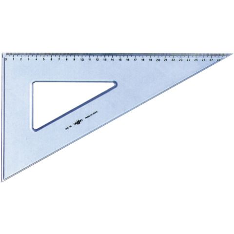 Squadra ARDA Linea Uni plastica termoresistente fum ottico trasparente 60 cm 35 - 28835SS