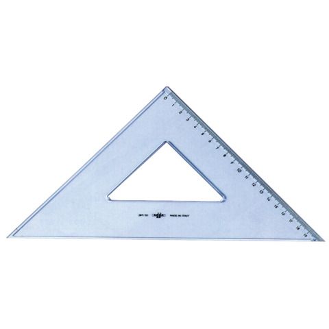 Squadra ARDA Linea Uni plastica termoresistente fum ottico trasparente 45 cm 35 - 28735SS