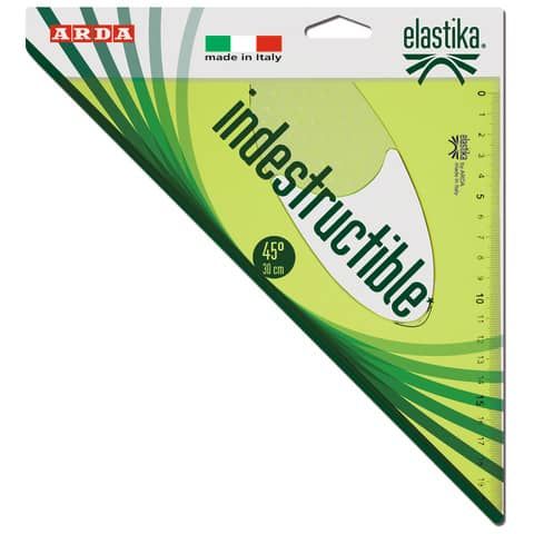 Squadra ARDA Linea Elastika plastica flessibile verde trasparente 45 cm 30 EL4530
