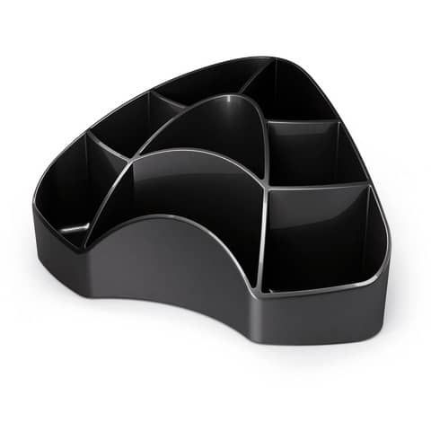 Portaoggetti da scrivania ARDA Multipot Mydesk polistirene nero 8 scomparti 18,5x12,3x9 cm - 7121N