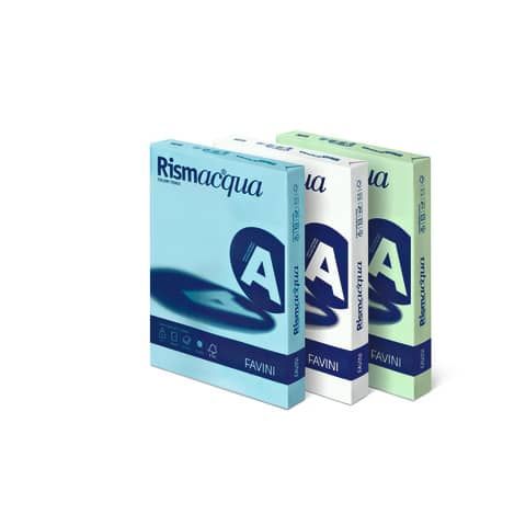 Carta colorata Favini Rismacqua colori tenui 200 g/m A4 giallo chiaro 07 - Risma da 125 fogli - A672104