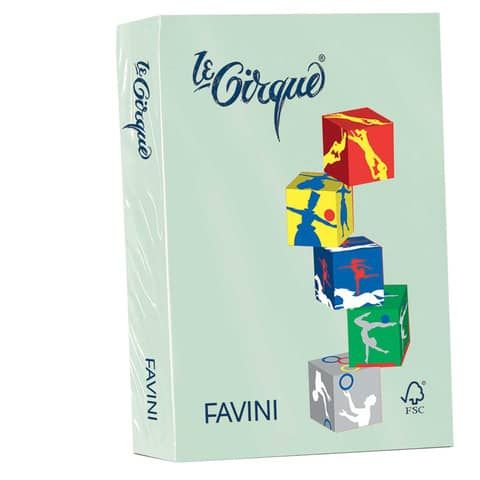 Carta colorata FAVINI LE CIRQUE per tutte le tecnologie di stampa 80 g/m A4 pistacchio102  500 fogli - A716504