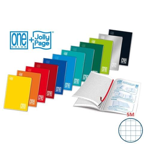 Maxi quaderno One Color A4 punto metallico - 20+1 ff 80 g/m - rigatura 5 mm - 1411