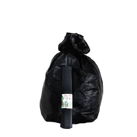 Sacchi immondizia Rolsac Quality in polietilene rigenerato capacit 127 l NERO rotolo da 10 pz. - 10280