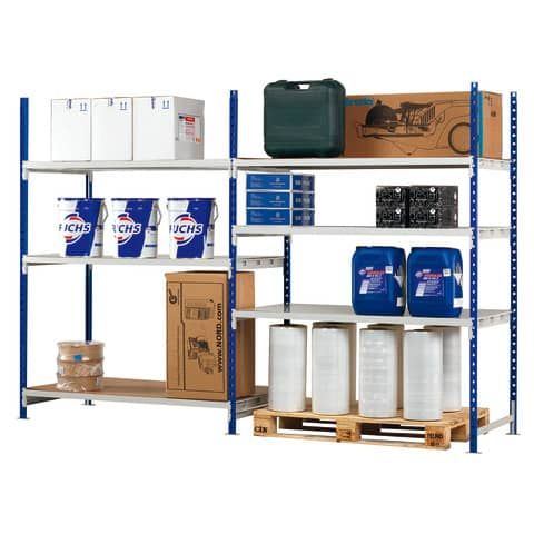 Modulo base scaffalatura Paperflow RANG&#39;ECO+ regolabile 100x80x200 cm blu - K603180