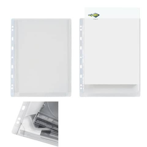 Buste con soffietto in PVC Sei Rota Ercole GS A4 con soffietto - altissima capacit trasparente  10 pz. - 502240