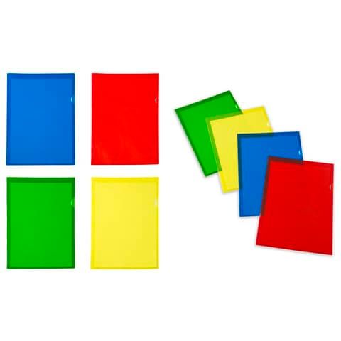 Cartelline a L in PVC Sei Rota Capri 61 R Color altissimo spessore - blu A4 - conf. 10 pezzi - 26306207