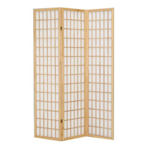 Paravento a 3 ante Serena Group in legno e carta di riso faggio 130,5x178 cm NY1002-3