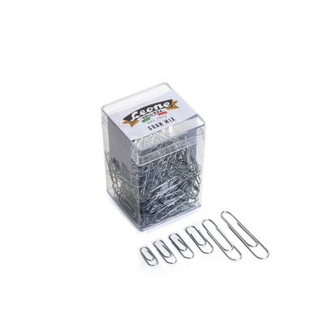 Fermagli Leone filo zincato ritrafilato Gran Mix misure assortite zinco brillante barattolo da 125 g FZB125GMIX
