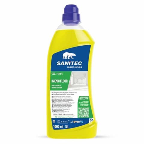 Detergente concentrato per pavimenti Sanitec Igenic Floor Fiori d&#39;arancio &amp; Bergamotto - 1000 ml - 1433-S