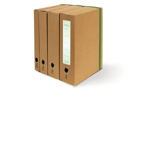 Portaprogetti con elastico piatto EURO-CART Eco Elite &#39;&#39;FSC&#39;&#39; dorso 8 cm avana - FMCXCPECO08ELPAV