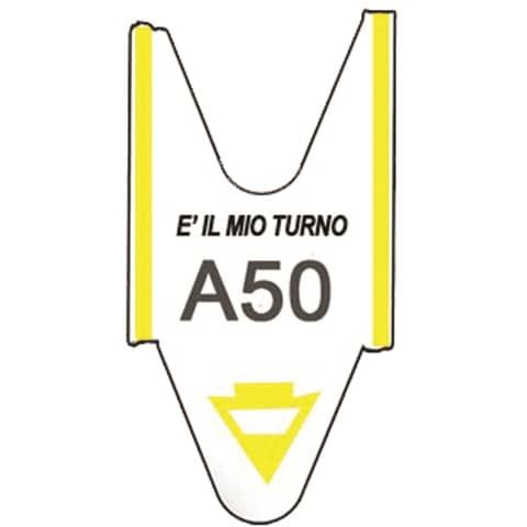 Rotolo tagliandi per eliminacode Printex 2000 tagliandi f.to lettera + 2 cifre giallo - Conf. 5 pezzi - TR/ROLL/GIA