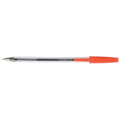 Penna a sfera Q-Connect tratto M - rosso conf. 20 pezzi - KF34044