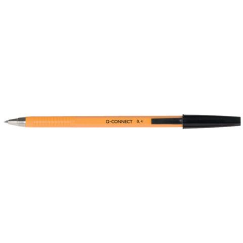 Penna a sfera Q-Connect F nero  conf. da 20 - KF34046