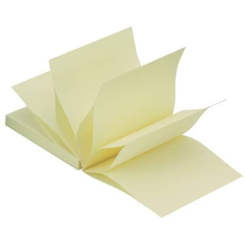 Foglietti riposizionabili a fisarmonica Q-Connect Z-Quick Notes 70 g/m giallo 76x76 mm 12 bloc. da 100 ff - KF02161FSC