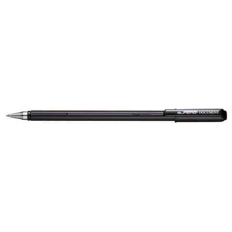 Penne a sfera Pentel Superb Document 1 mm nero BK77MDK