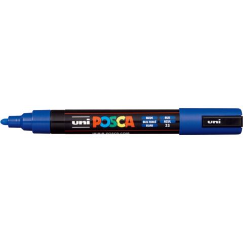 Marcatore a tempera POSCA Uni-Ball punta tonda 1,8-2,5 mm blu M PC5M B