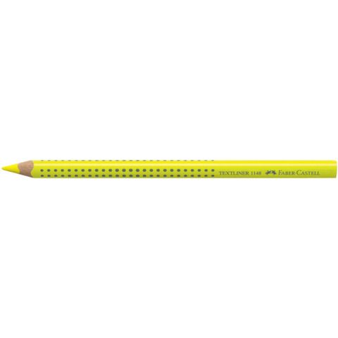 Matita evidenziatore Faber-Castell Textliner Dry 1148 Grip Jumbo giallo fluo - 114807