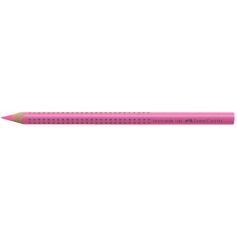 Matita evidenziatore Faber-Castell Textliner Dry 1148 Grip Jumbo rosa fluo 114828