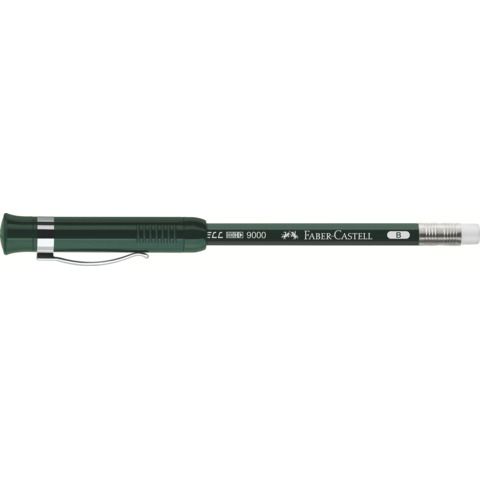 Matita con gommino Faber-Castell CASTELL 9000 Extender B - set con matita con allungalapis + temperino - 119037