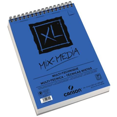 Album spiralato Canson Mix Media XL bianco 300 g/m 30 fogli A4 C200807215
