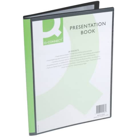 Portalistino personalizzabile Q-Connect A4 apertura superiore 20 buste KF01265