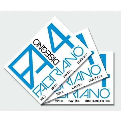 Album da disegno Fabriano F4 200 g/m 24x33 cm - 20 ff. ruvidi 05000597