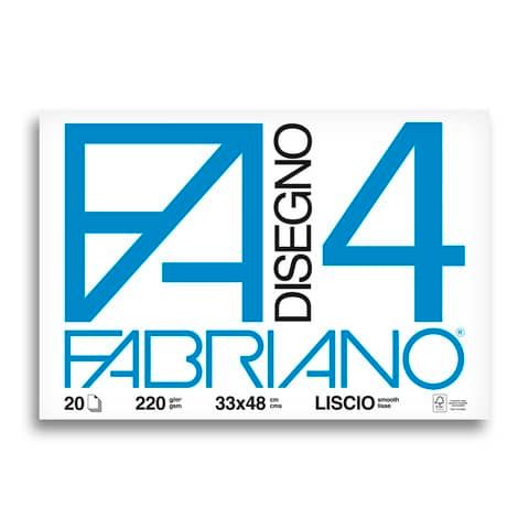 Album da disegno Fabriano F4 220 g/m 33x48 cm 20 ff. lisci 05200797