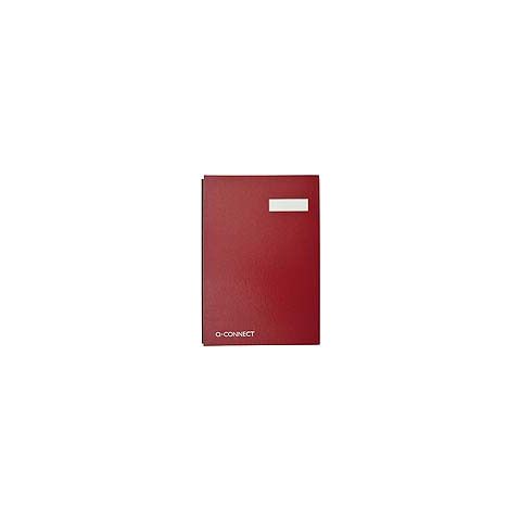 Libro firme Q-Connect 20 pagine 24x35 cm rosso KF31011