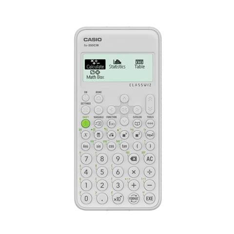 Calcolatrice scientifica CASIO ClassWiz con 274 funzioni ammessa alla maturit - bianco - FX-350CW