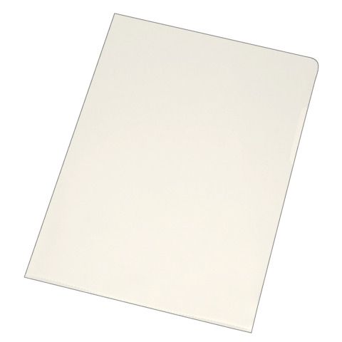 Cartellina a L Q-Connect ppl A4 trasparente opaco conf. da 100 - KF00310