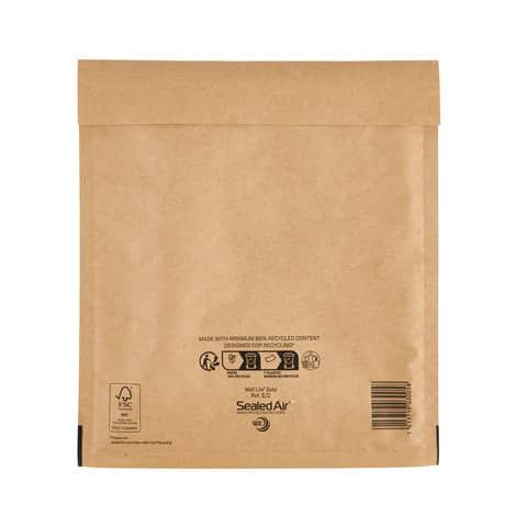 Buste imbottite Mail Lite Gold E 22x26 cm Avana minipack 10 pz. - 103041282