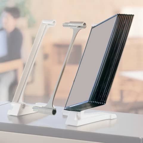Modulo di estensione per leggo Q-Connect Quickfind grigio chiaro + 10 pannelli A4 - KF06006