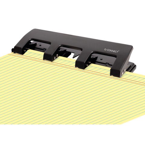 Perforatore a 4 fori Q-Connect nero 25 fogli KF01238