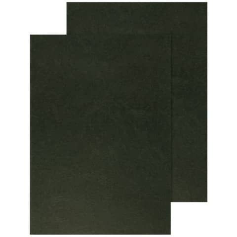 Copertina per rilegatura Q-Connect A4 250 g/m nero goffrato conf. 100 pezzi - KF00501