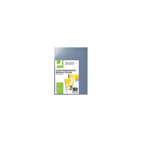 Copertina per rilegatura Q-Connect trasparente 200 m A4 conf. 100 pezzi - KF32121
