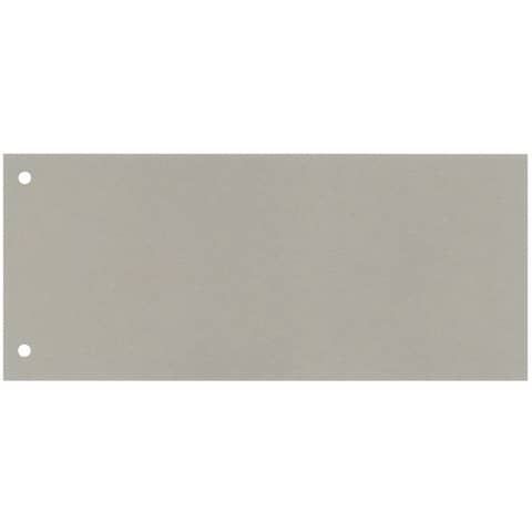 Separatore per archivio con due fori Q-Connect 24x10,5 cm 190 g/m grigio conf. da 100 - KF00513
