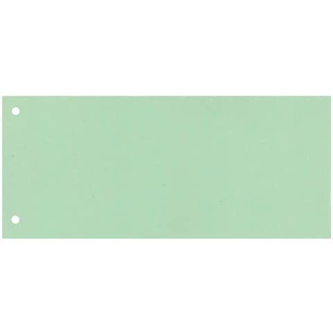 Separatore per archivio con due fori Q-Connect 24x10,5 cm 190 g/m verde conf. da 100 - KF00518