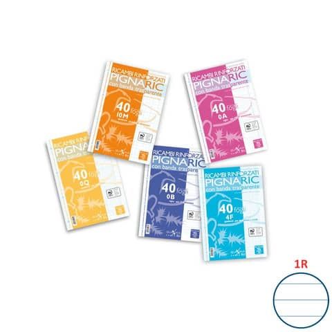 Ricambi per quaderni Pignaric Pigna a 4 fori 80 g/m A4 1R Conf. 40 fogli - 02194591R